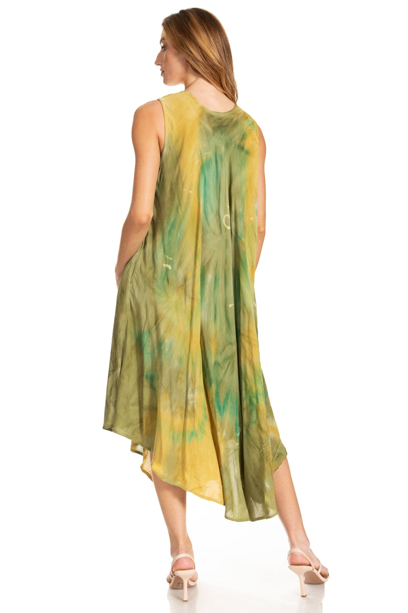 Sakkas Starlight Caftan Tank Dress / Cover Up