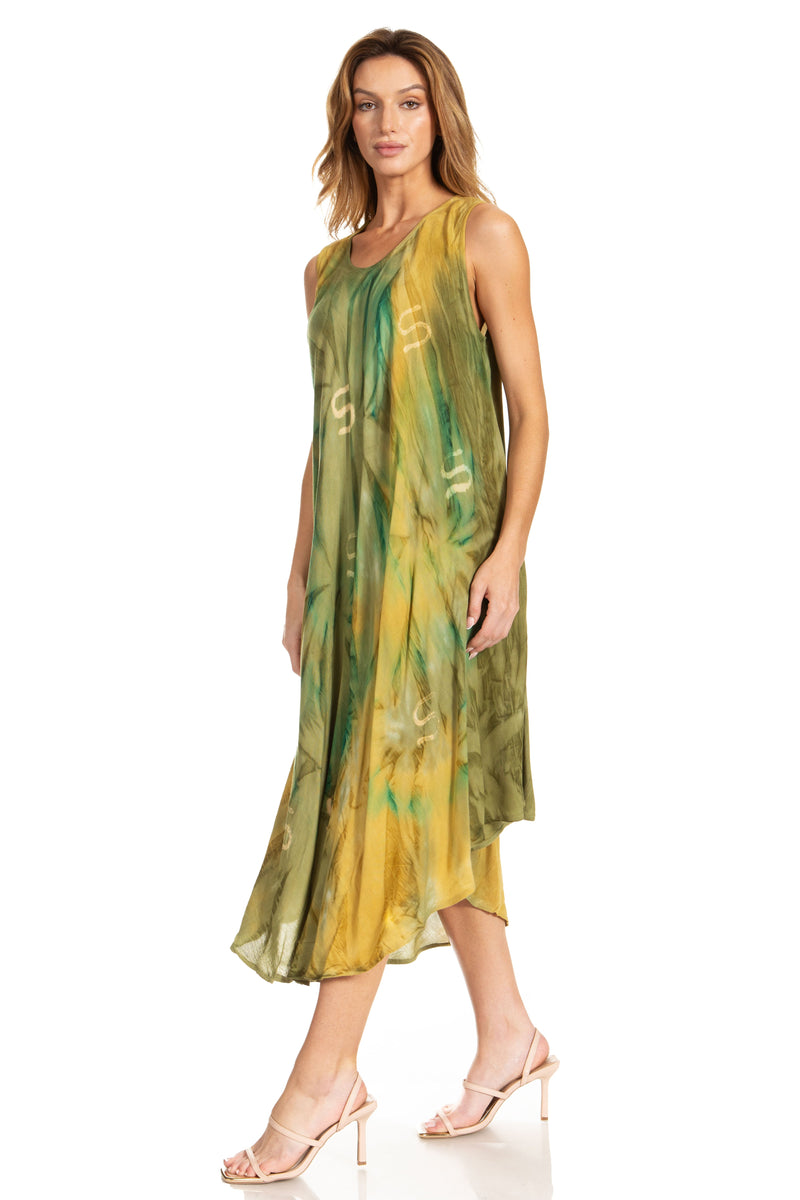 Sakkas Starlight Caftan Tank Dress / Cover Up