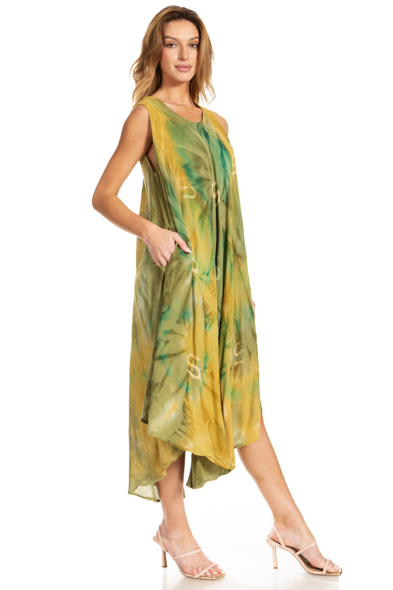 Sakkas Starlight Caftan Tank Dress / Cover Up