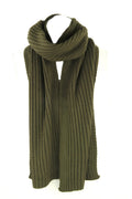 Sakkas Ellington Unisex Knit Scarf#color_RibbedKnitOlive