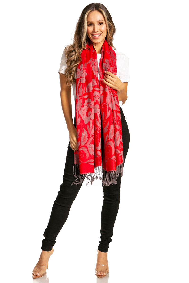 Sakkas Tawny Reversible Butterfly Pashmina/ Shawl/ Wrap/ Stole