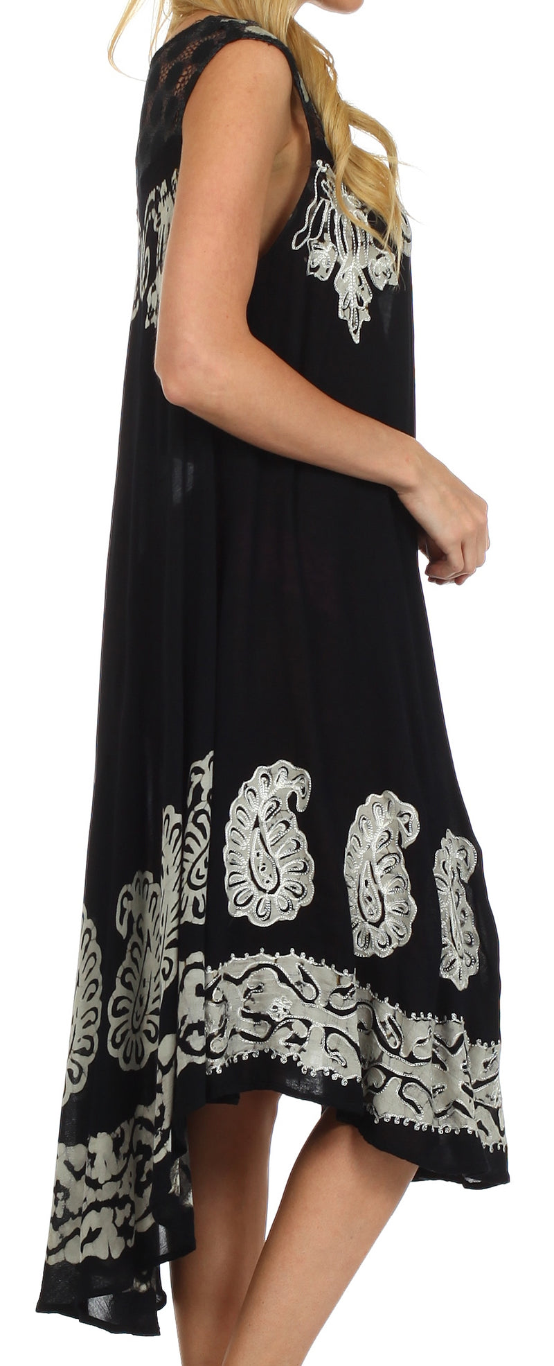 Sakkas Zayna Embroidered Caftan Dress