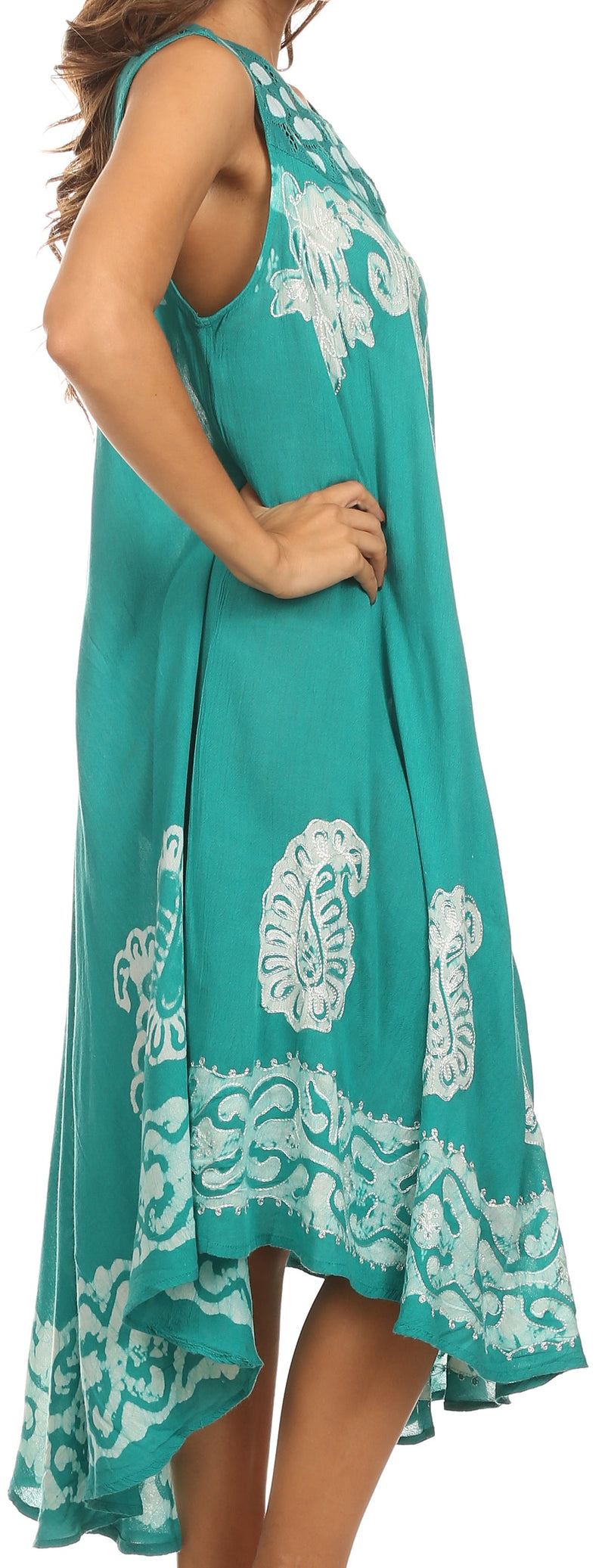 Sakkas Zayna Embroidered Caftan Dress