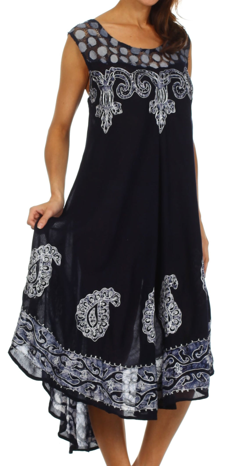 Sakkas Zayna Embroidered Caftan Dress