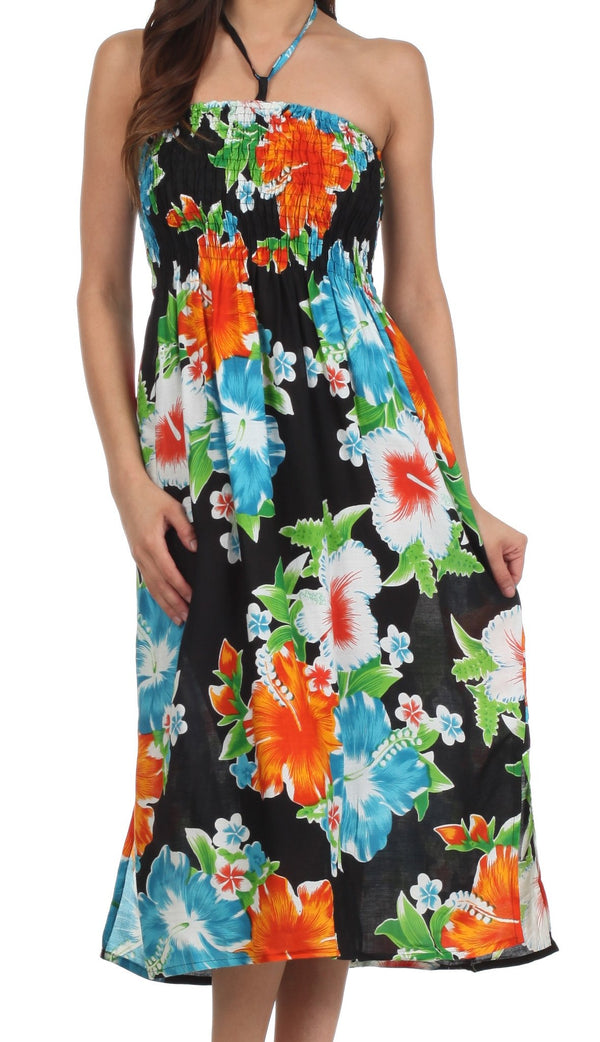 Sakkas Leena Hawaiian Tube Dress