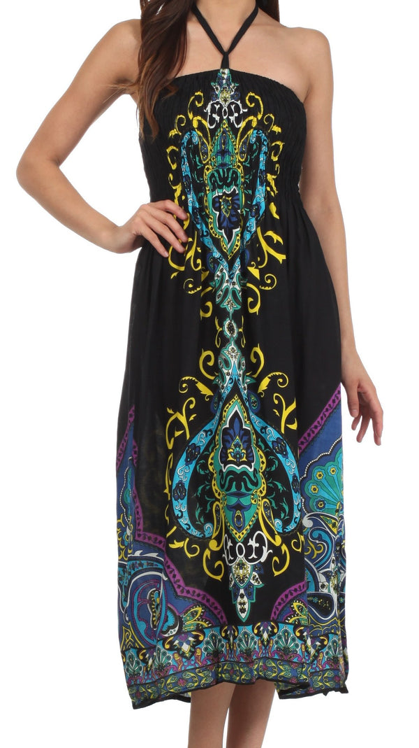 Sakkas Kanya Tribal Tube Dress