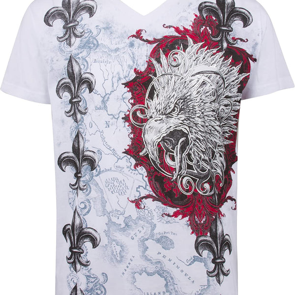 Sakkas Men's Vines and Fleur de Lis T-Shirt