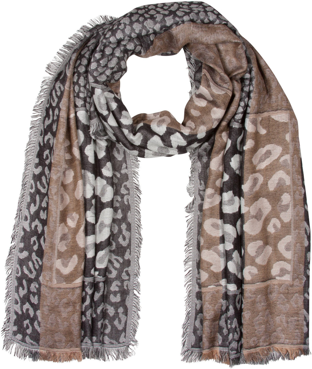 Sakkas Leopard Pashmina Scarf / Stole / Wrap / Shawl